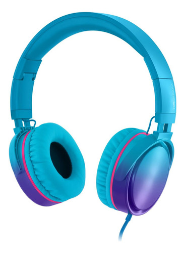 Audífonos Headset Con Cable Y Microfono, Azul | Estereo