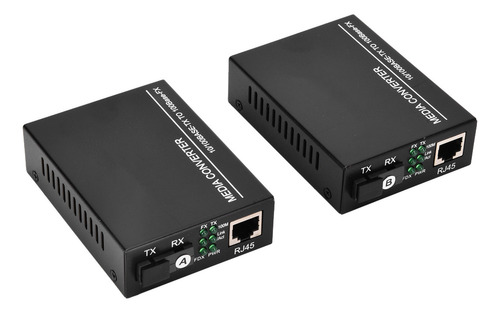 Convertidor Medios Sc/fc Transceptor Óptico Fibra Ethernet