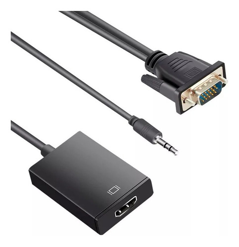 Adaptador Vga Macho A Hdmi Hembra Pasivo