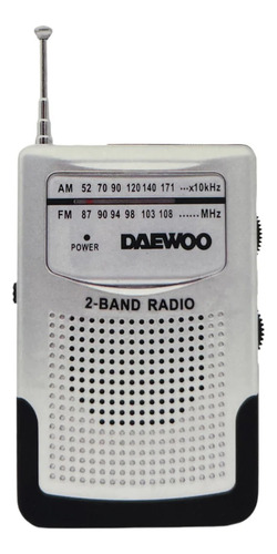 Radio De Bolsillo 2 Banda Am/fm Blanco Daewoo Di-681