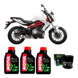 Kit Service Benelli Tnt 300 + Filtro Hf Motul 5100 Fas Motos