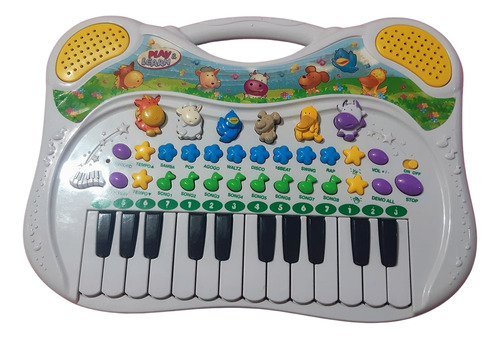 Piano Musical Órgano Infantil Animales Niños / Bebés A Pila 