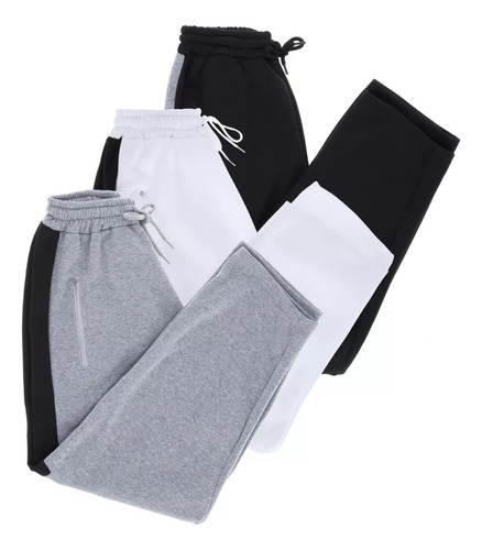 Paquete 3 Jogger Deportivo Pants Hombre Comodos Ejercicio