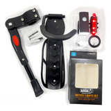 Kit Luces Bicicleta Par + Soporte Pared + Pata Bici Kit Pro