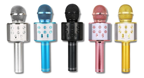Micrófono Con Bocina Inalámbrico Bluetooth De Karaoke