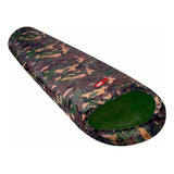 Bolsa De Dormir Camping Camuflada Pixel Capucha 0°c Bolso