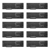 Kit 10 Teclado Slim Preto Usb Multilaser - Tc213 Atacado