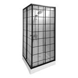 Shower Door Jk Elegant Cuadrado Negro 80x80 Cm