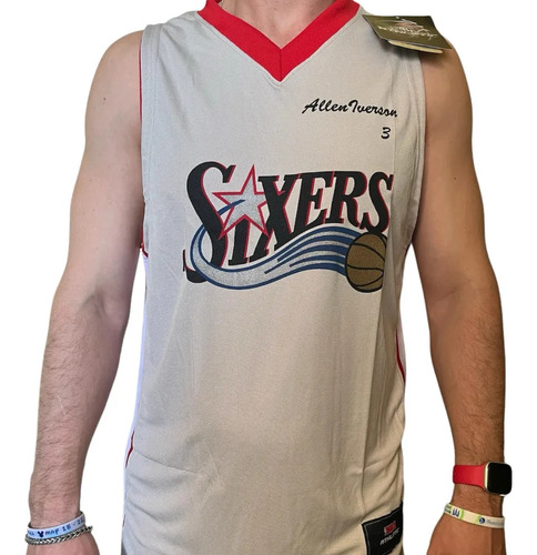 Camiseta Basquet Nba Philadelphia Sixers Allen Iverson Retro