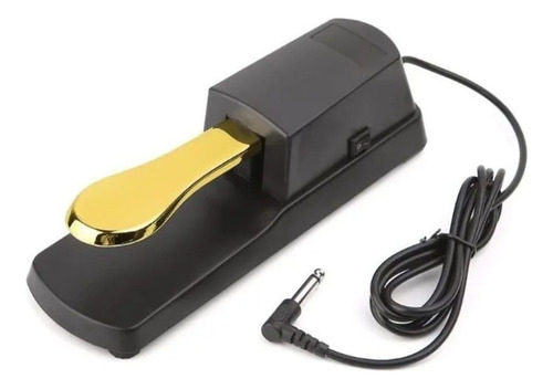 Pedal Sustain Antideslizante Pedal De Piano Dorado 1.8metro