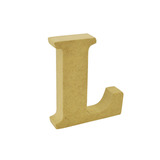 Letra L Mdf 15mm Por 8cm De Altura Decoração Madeira Mdf