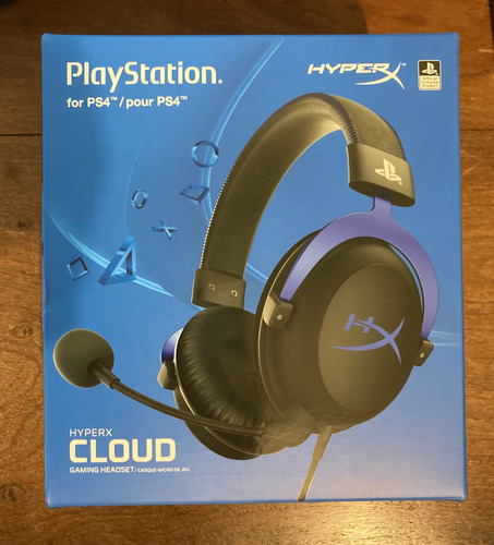 Auricular Gamer Hyperx Cloud Ps5 Ps4 Negro Y Azul