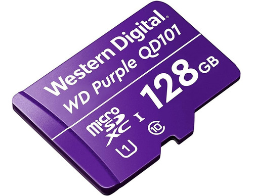 Cartão De Memória 128 Gb Micro Sd Wd Purple Intelbras Câmera