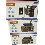 Radio Solar Bluetooth,usb,aux Fuente De Carga Cmik-151bt