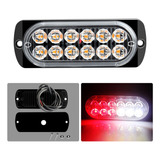 Luz 12v Federal Rojo Blanco 12 Led 36w Flasher Secuencial 