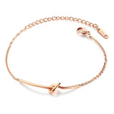 Elegante Pulsera Acero Nudo Infinito Acero Inoxidable B702