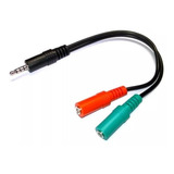 Cable Adaptador Plug 3,5 A Auriculares Y Microfono Tipo Soga