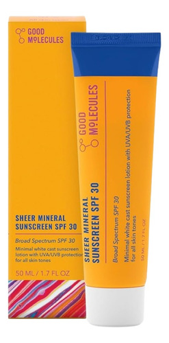 Good Molecules Sheer Mineral Sunscreen Spf 30 De 50ml