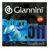 Encordoamento Giannini 011/.049 Guitarra-c/bolinha- Mi Extra