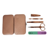 Estuche Set Manicure Pedicure Kit Cortauña Limpieza Personal