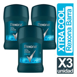 Desodorante Xtra Cool Rexona Men Barra Pack X3