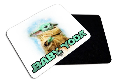 Mouse Pad Baby Yoda - Star Wars - Estampaking