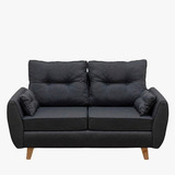 Sillon Sofa Retro Vintage Nordico 2 Cuerpos  En Pana