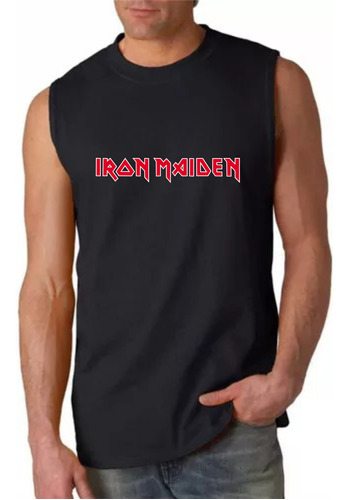 Musculosa Personalizada En Vinilo Iron Maiden