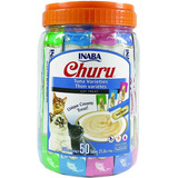 Inaba Variedad Churu De Atún Y Pollo, Golosina P/gatos 50pzs