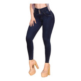 Jeans Mujer Pantalón Colombiano Mezclilla Strech Push Up 014