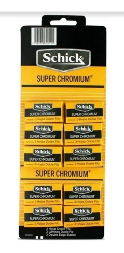 Hojas Schick Super Chromium 30 Unidades 