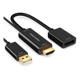 Convertidor Hdmi A Disport Con Alimentación Usb 4k X 2...