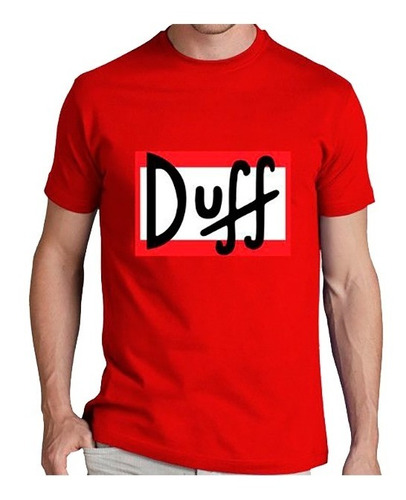 Playeras Camiseta Cerveza Duff Logo Rojo Moda Unisx + Regalo