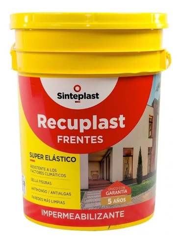 Recuplast Frentes Impermeabilizante  X 20 Lts -colores