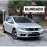 Honda Civic Lxr - Blindado - Pneus Novos - 2015