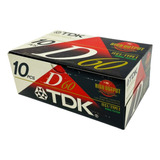 Pack 10 Cassettes Virgenes Tdk D60 Nuevos