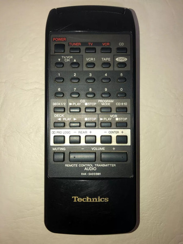 Technics Remote Control Transmitter Control Remo Rak-sa008mh