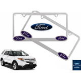 Par Porta Placas Ford Explorer 3.5 2013 Original