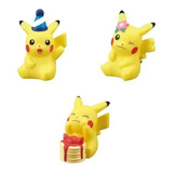 3 Figuras Pokemon Kids Pikachu Pikapika Bandai 4cm A Elegir*