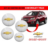 Kit De 4 Centros De Rin Chevrolet Trax 2015-2016 52 Mm