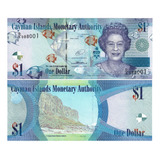 Grr-billete Islas Cayman 1 Dollar 2014 - Reina Elizabeth I I
