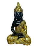 Buda Hindu Tailandes Sidarta Estatueta Resina Com Pedraria