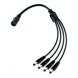 Cable Pulpo Splitter 1x4 Cámaras. Jack 5,5mm (interno 2,1mm)