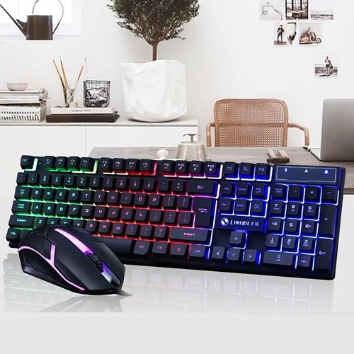 Kit Teclado Mouse Gamer Retroiluminado Usb