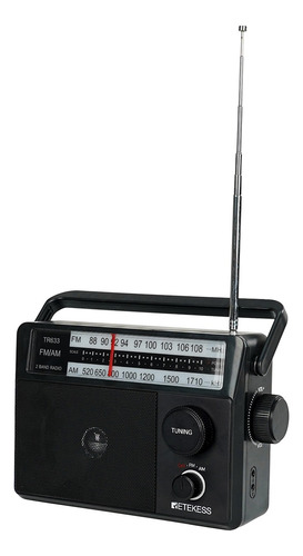 Radio Portátil Tr633 Am Fm, Ideal Para Personas Mayores 