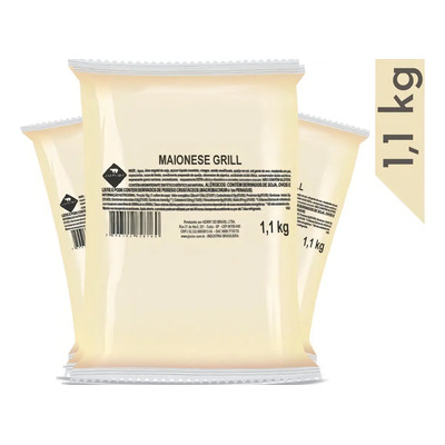 Maionese Grill Junior Molho Para Lanche Sem Glúten Em Saco Pouch 1.1 Kg | MercadoLivre