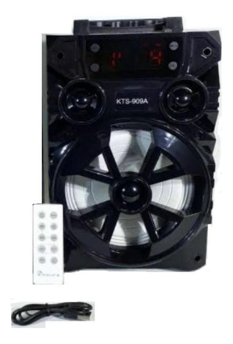 Caixa De Som Kts Bluetooth Rádio Fm Am, Usb, Display Digital