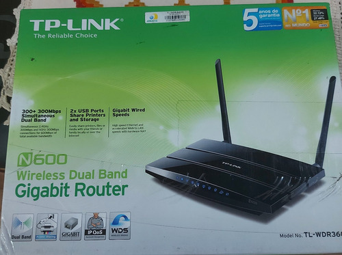 Roteador Sem Fio (wireless) Tp-link N 600 Wireless Dual Band