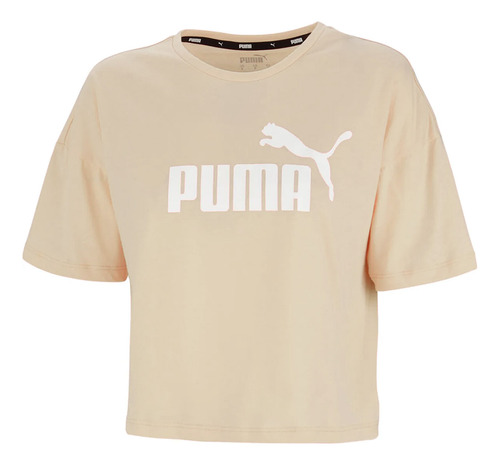 Remera Puma Essentials Cropped Logo Sportstyle Mujer Moda Ma