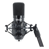 Microfone Condensador Usb Vokal Sv80u Gravação Live Podcast Cor Preto